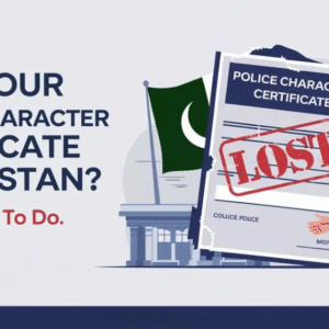 Lost your Police Character Certificate in Pakistan? Here’s What to Do.