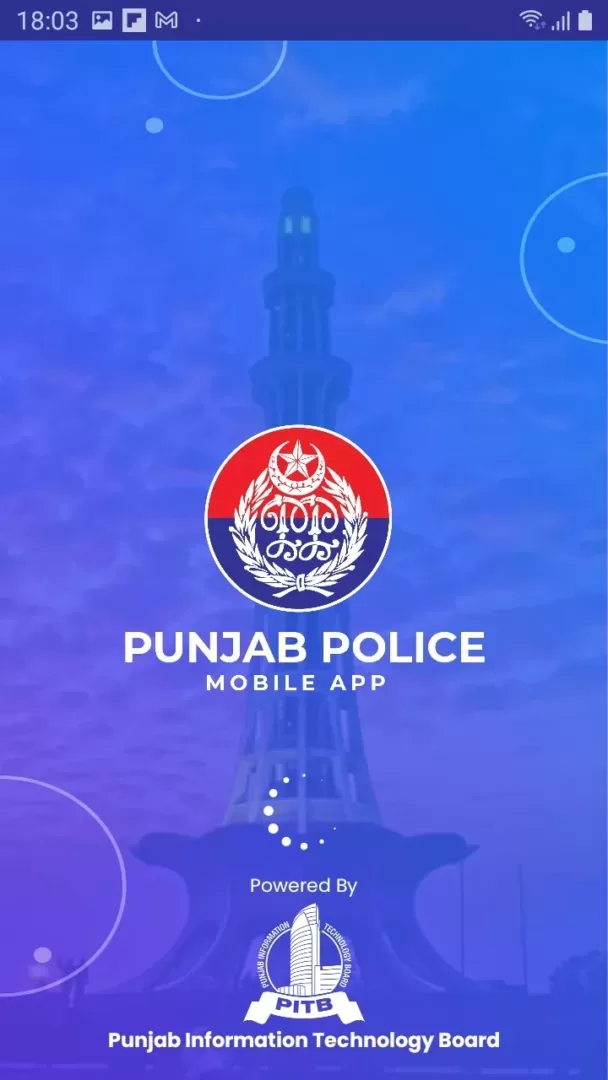 Punjab Police App Main Page