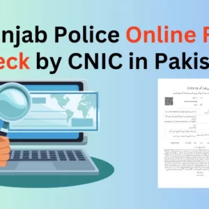 Punjab Police Online FIR Check by CNIC in Pakistan