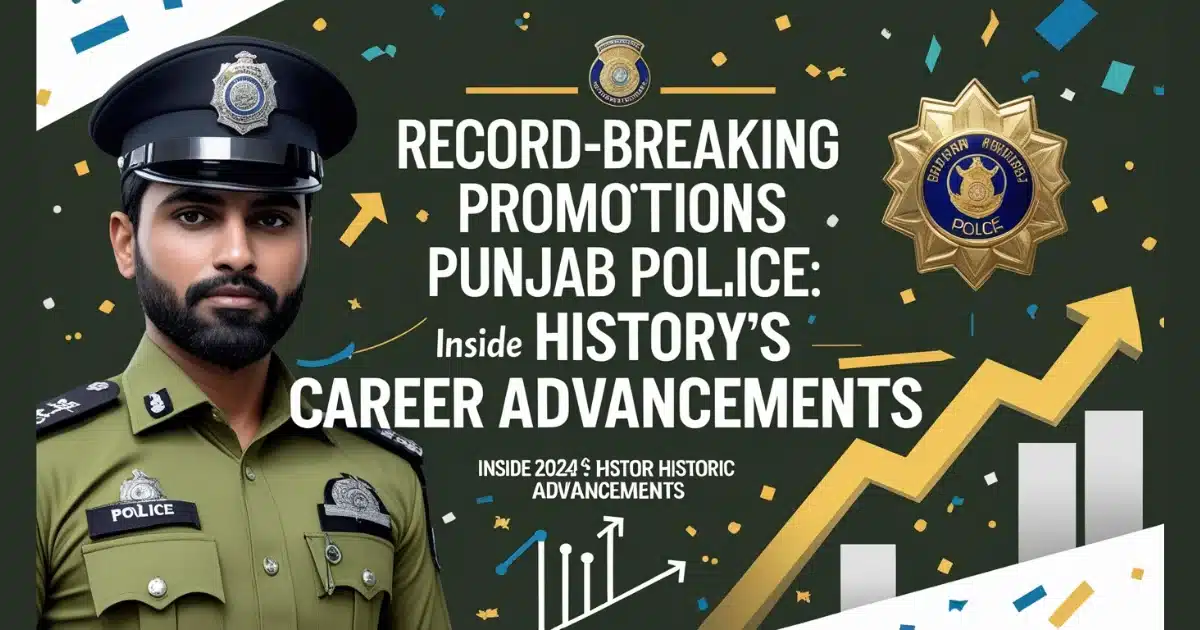 Record-Breaking Promotions Transform Punjab Police: Inside 2024’s Historic Career Advancements