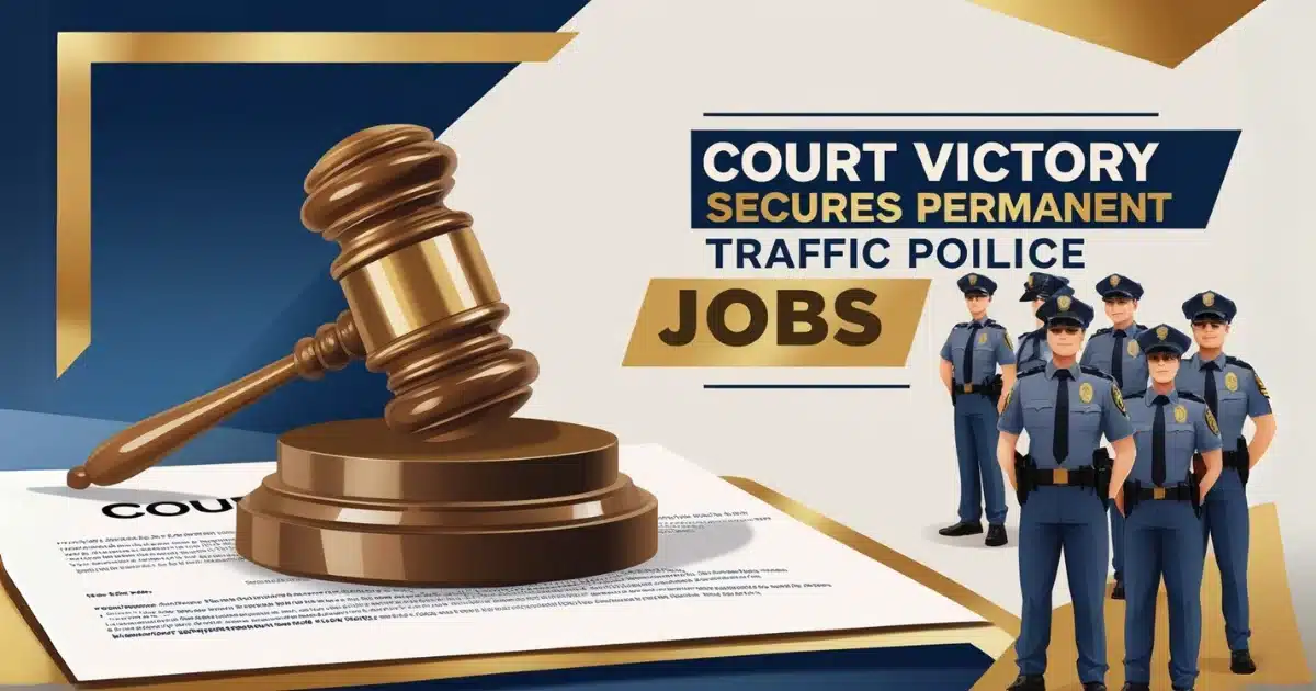 Court ruling secures permanent traffic police jobs with gavel and uniformed officers