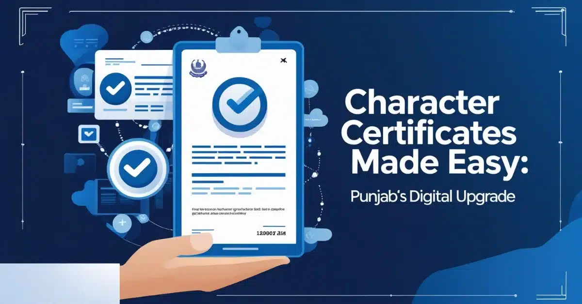 Character Certificates Made Easy: Punjab’s Digital Upgrade