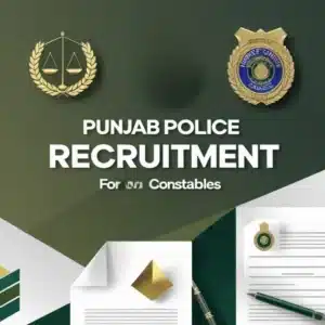 Punjab Police Recruitment for 5960 Constables