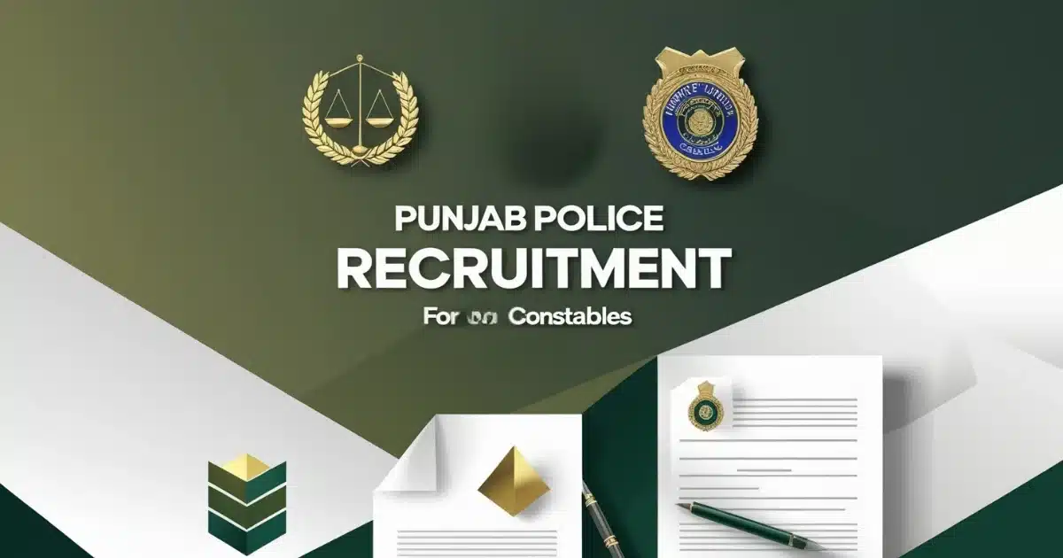 Punjab Police Recruitment for 5960 Constables