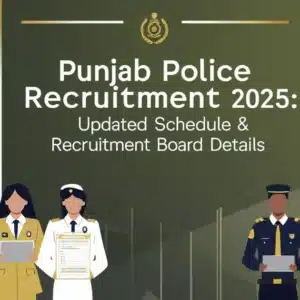 Punjab Police Recruitment 2025: Updated Schedule & Recruitment Board Details