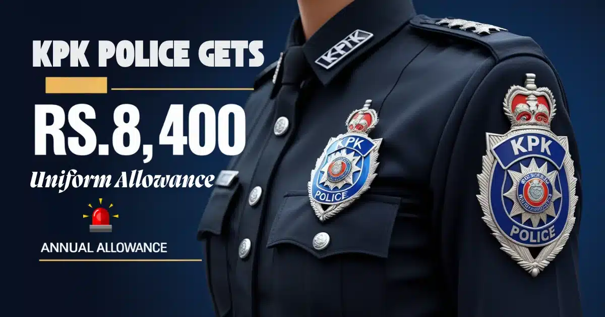 Uniform Allowance for KPK Police: Yearly Rs.8,400 Guaranteed