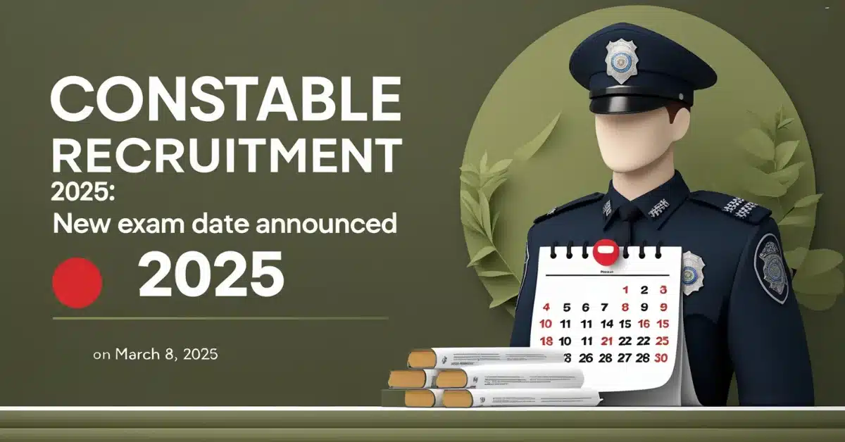 Constable Recruitment 2025: New Exam Date Announced