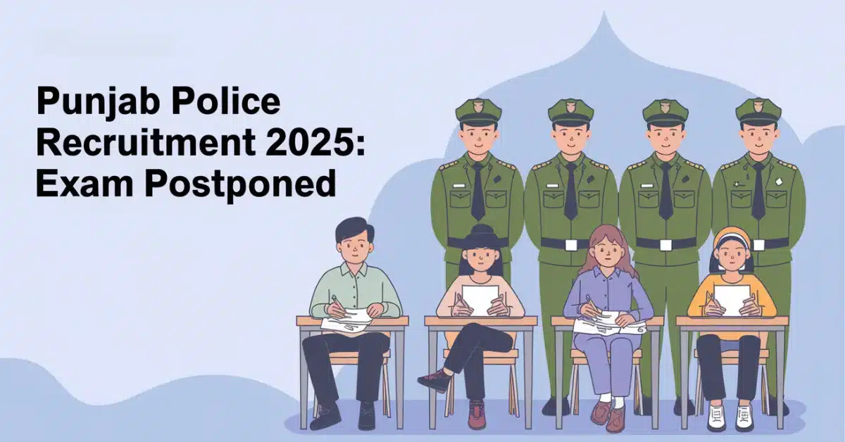 Punjab Police Recruitment 2025: Exam Postponed, What Next?